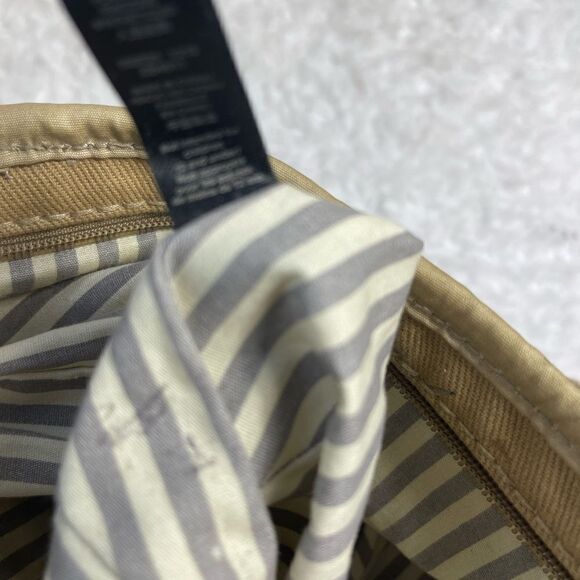 Fossil long live vintage khaki & Brown canvas shoulder bag antique tone hardware - Picture 11 of 14